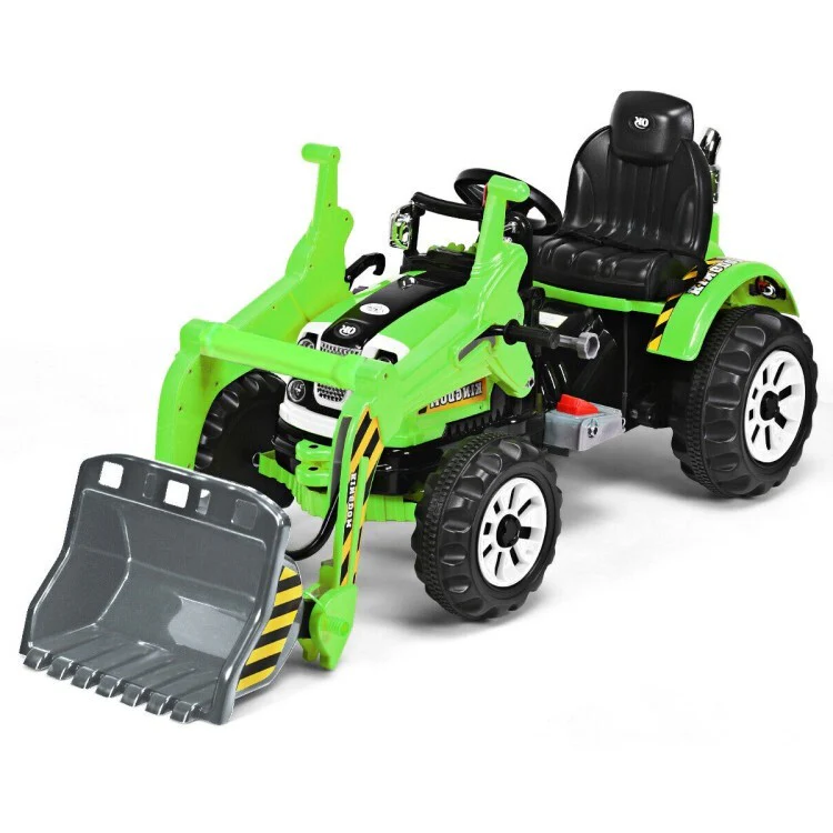 12V Battery Powered Kids Ride-On Excavator Dump Truck with Safety Belt - Image 11