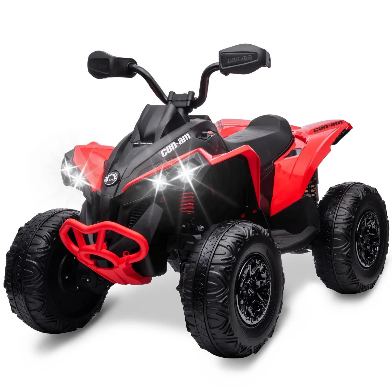 12V Battery Powered Kids Ride On Quad ATV Toy with LED Headlights - Image 12