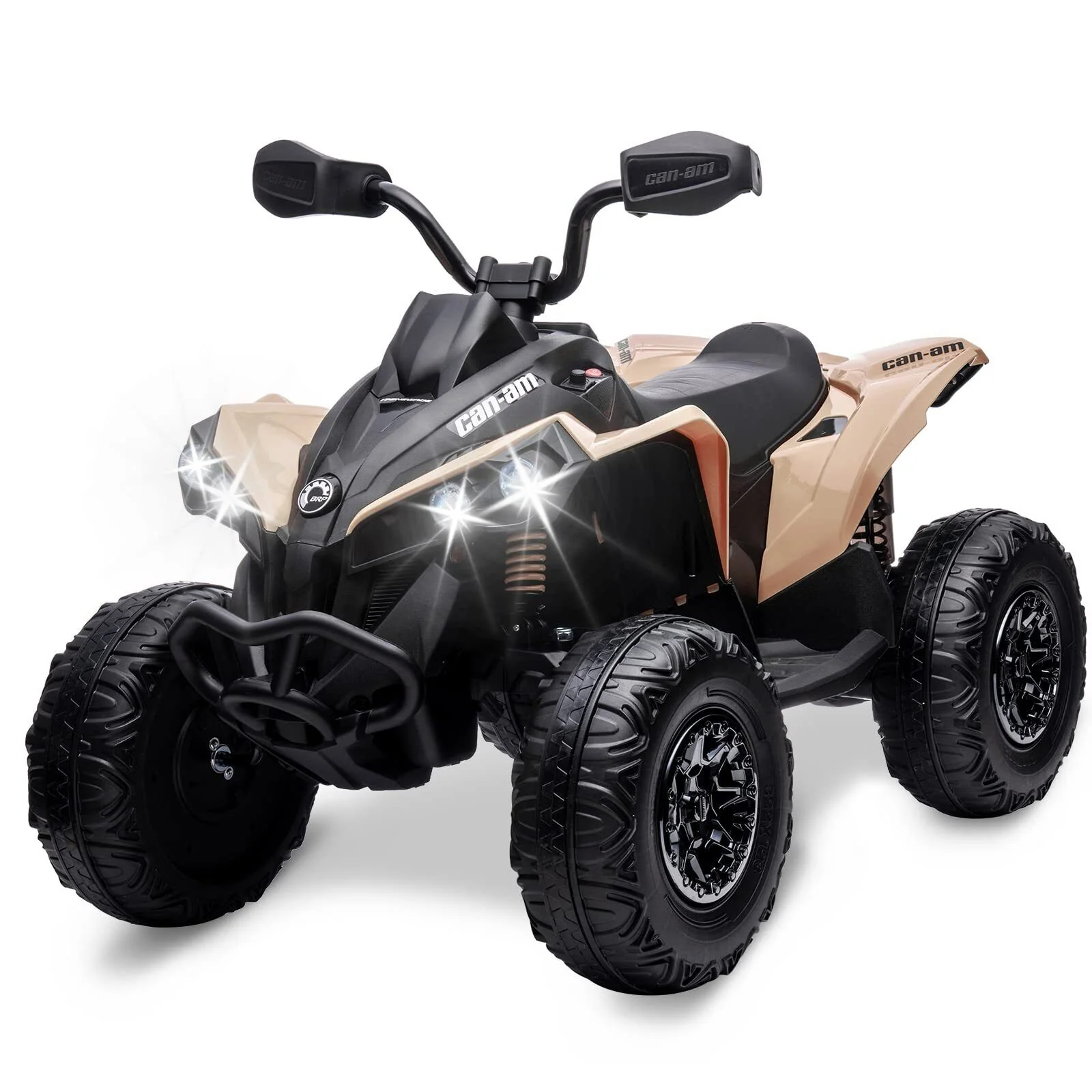 12V Battery Powered Kids Ride On Quad ATV Toy with LED Headlights - Image 14