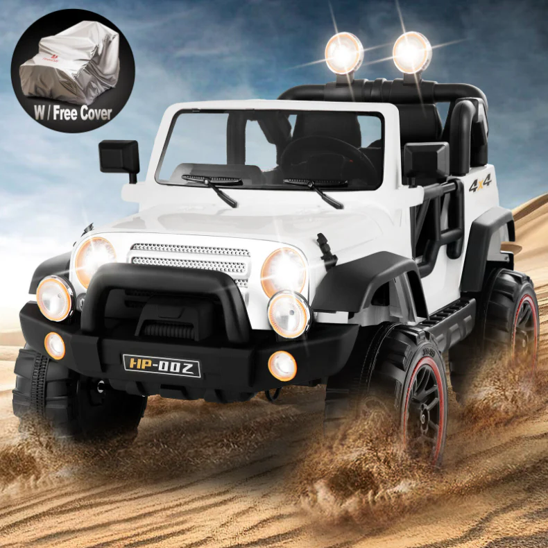 12V Battery Powered Kids Ride on Truck with Remote Control, MP3 Player, and LED Lights - Perfect Gift for Children - Image 2