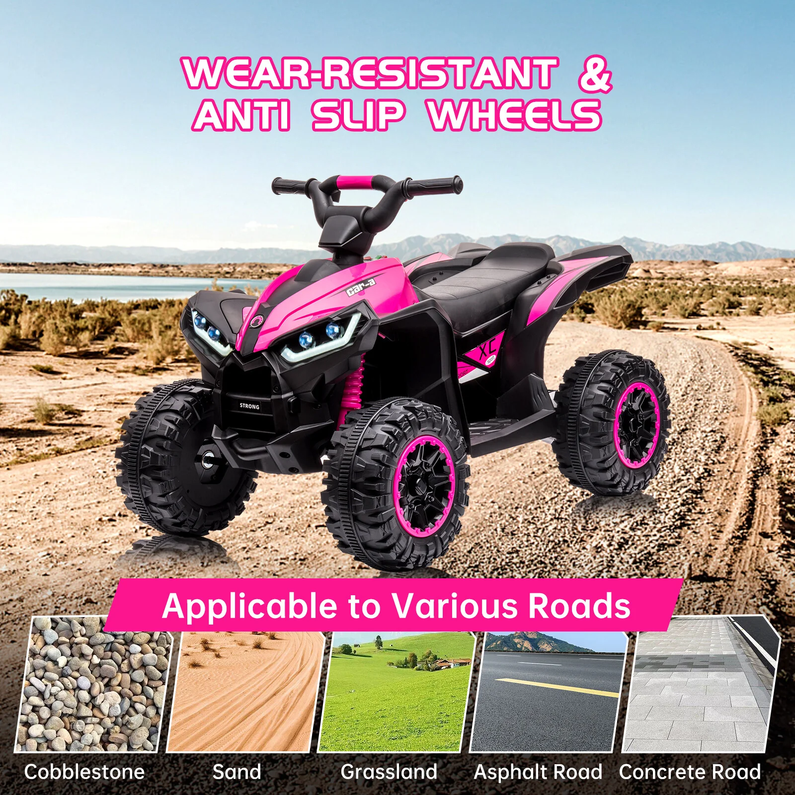 12V Battery Powered Electric Ride-On Car Truck with 4 Wheels for Kids - Image 13