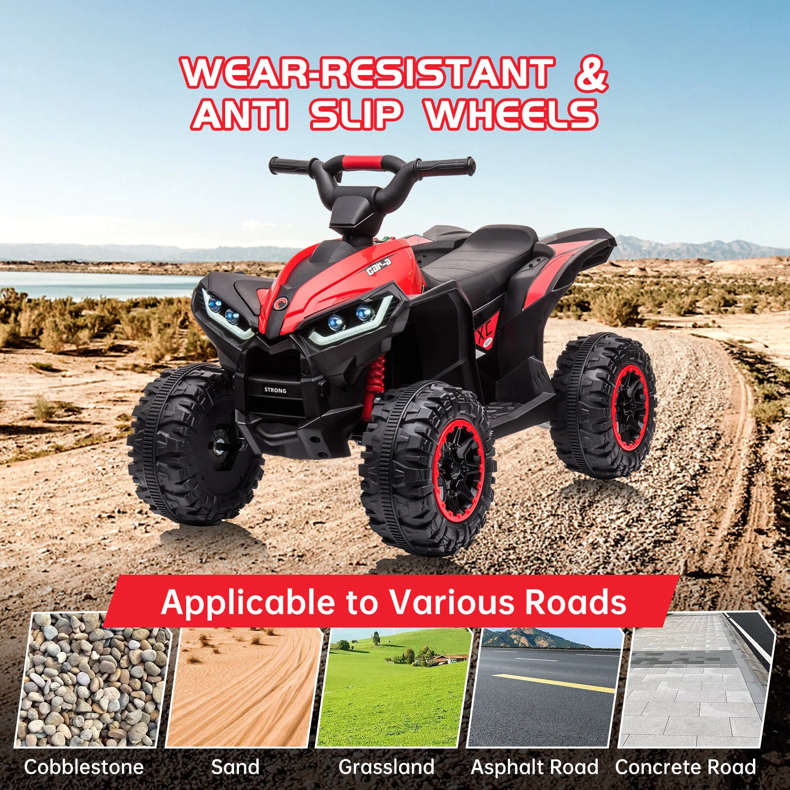 12V Battery Powered Electric Ride-On Car Truck with 4 Wheels for Kids - Image 9