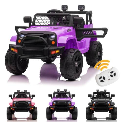 12V Battery Powered Ride-On Truck for Kids with Parental Remote Control and Seat Belts - Image 2