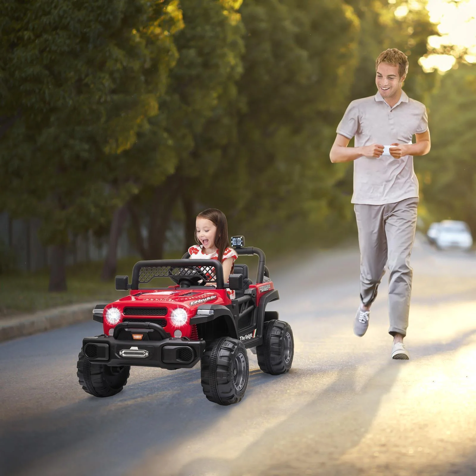 12V Battery Powered Ride On Truck with 2 Front LED Lights - Perfect Gift for Kids - Image 21