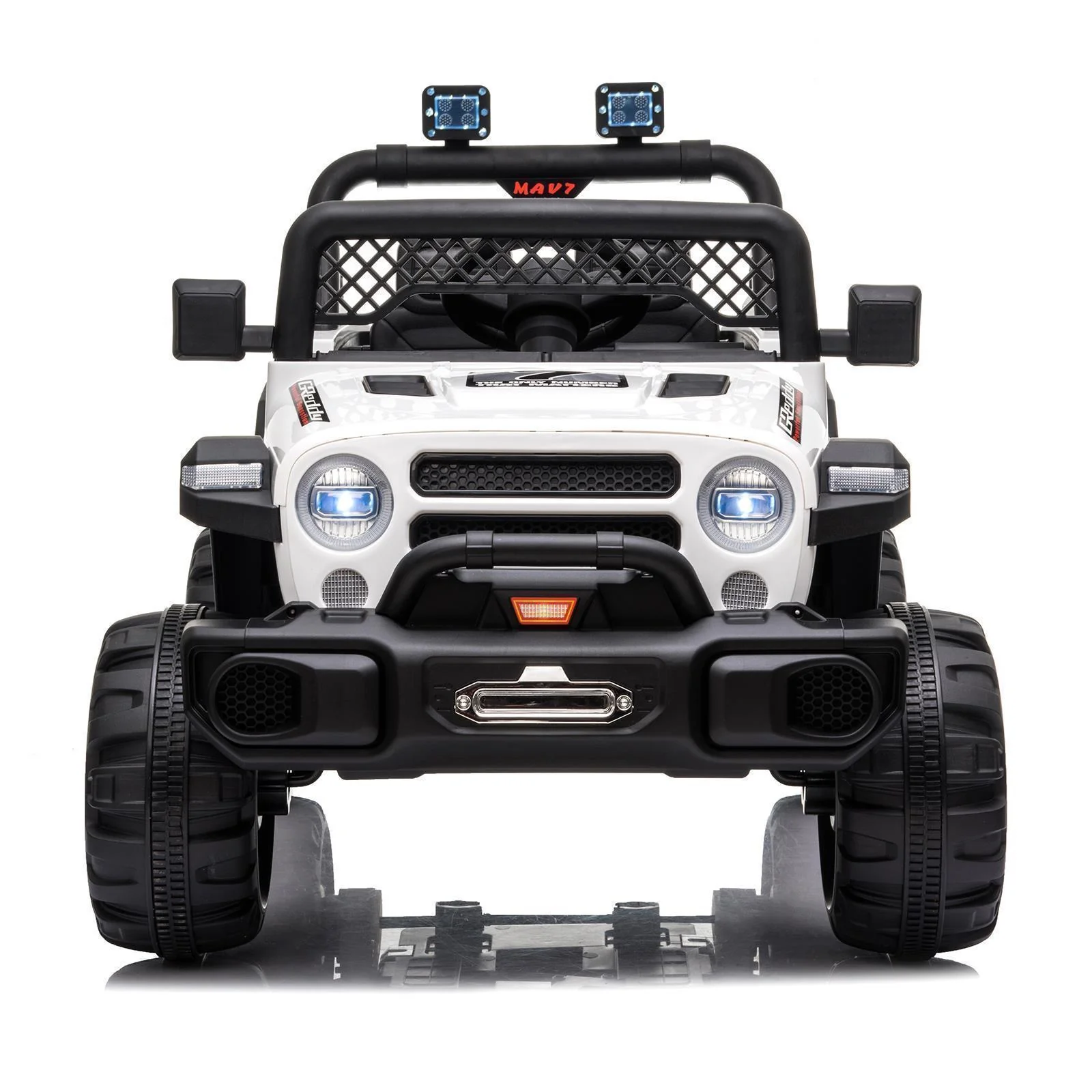 12V Battery Powered Ride On Truck with 2 Front LED Lights - Perfect Gift for Kids - Image 9