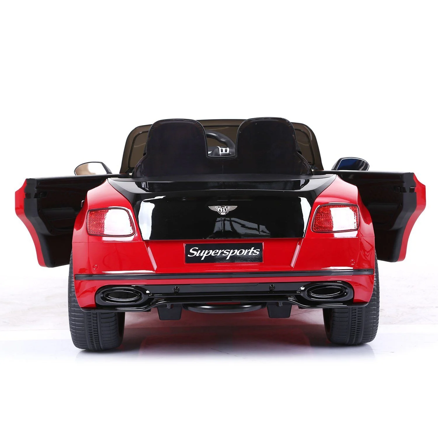 12V Bentley Continental Supersports Electric SUV Ride On Toy Car Black and Red - Image 11