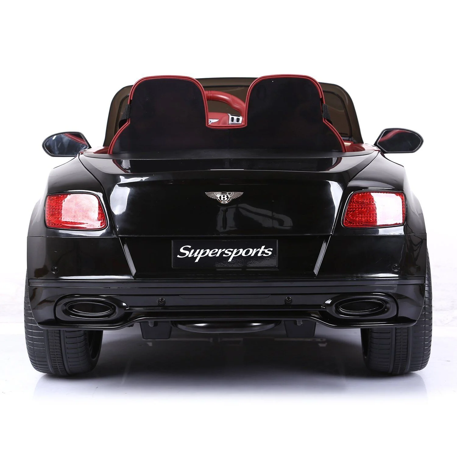 12V Bentley Continental Supersports Electric SUV Ride On Toy Car Black and Red - Image 4