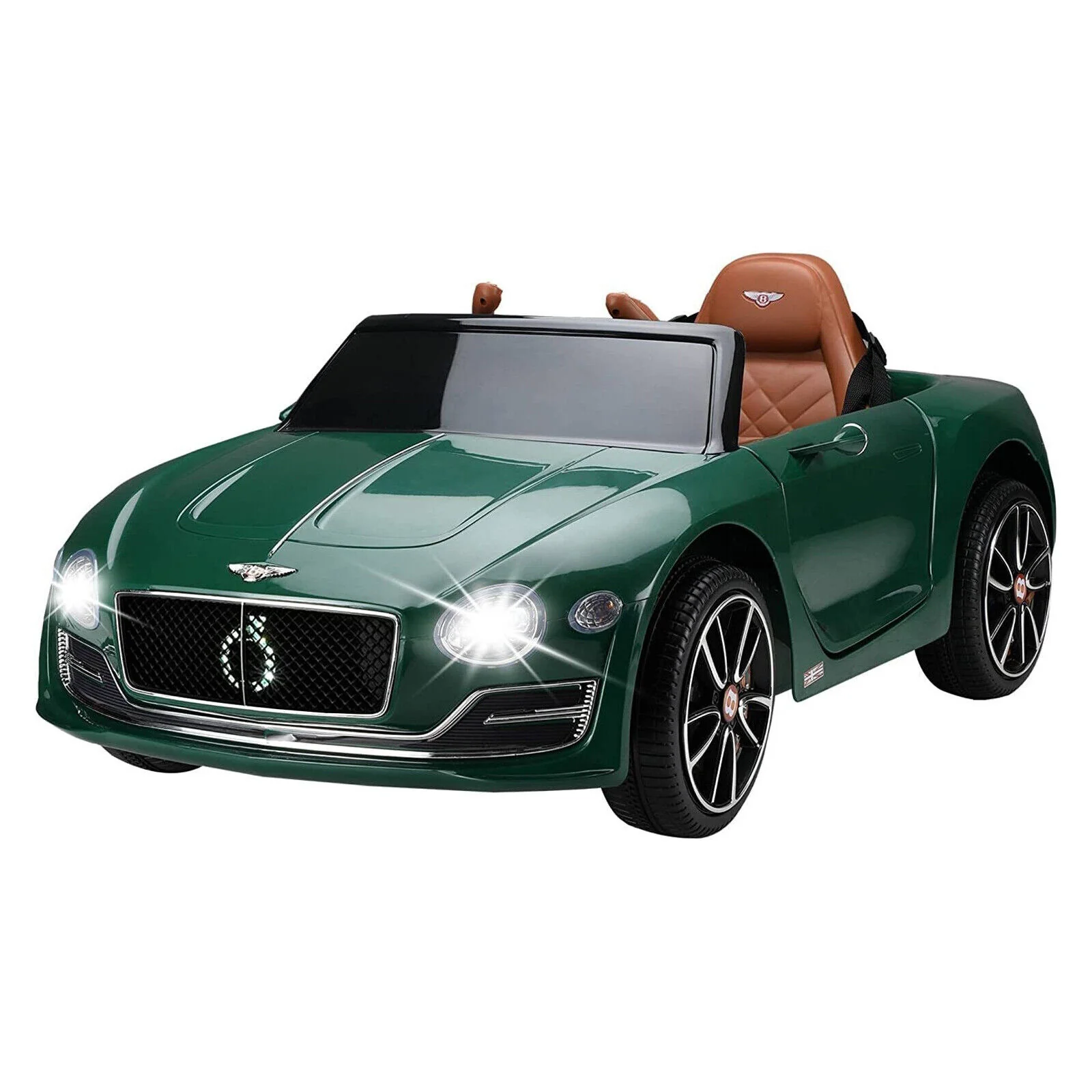 12V Bentley Style Kids Ride On Electric Toy Car with Remote Control and LED Lights - Image 23