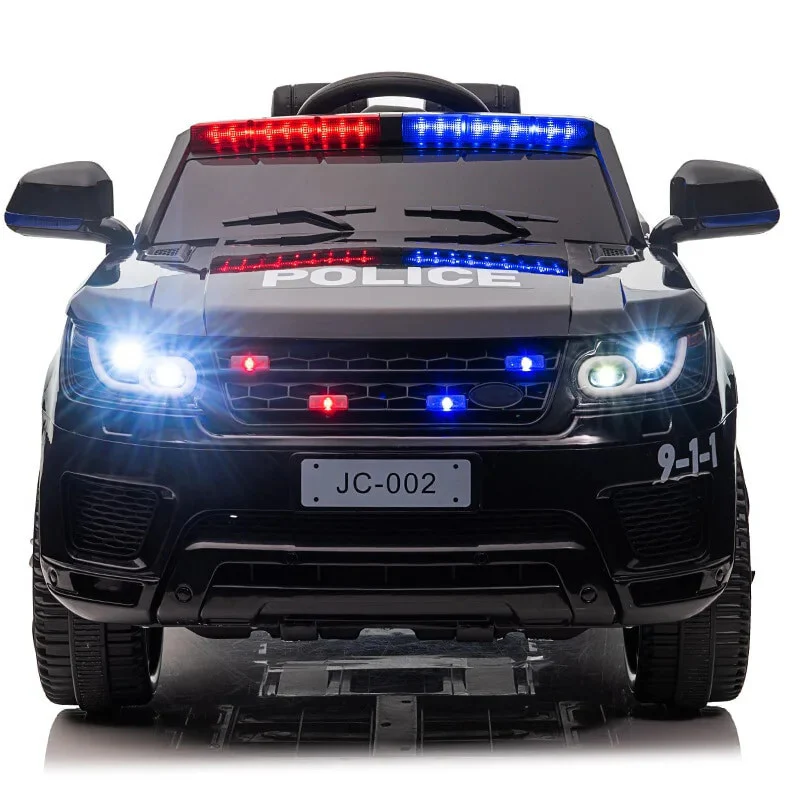 12V Large Electric Police Car with Remote Control and Four-Wheel Double Drive - Image 2