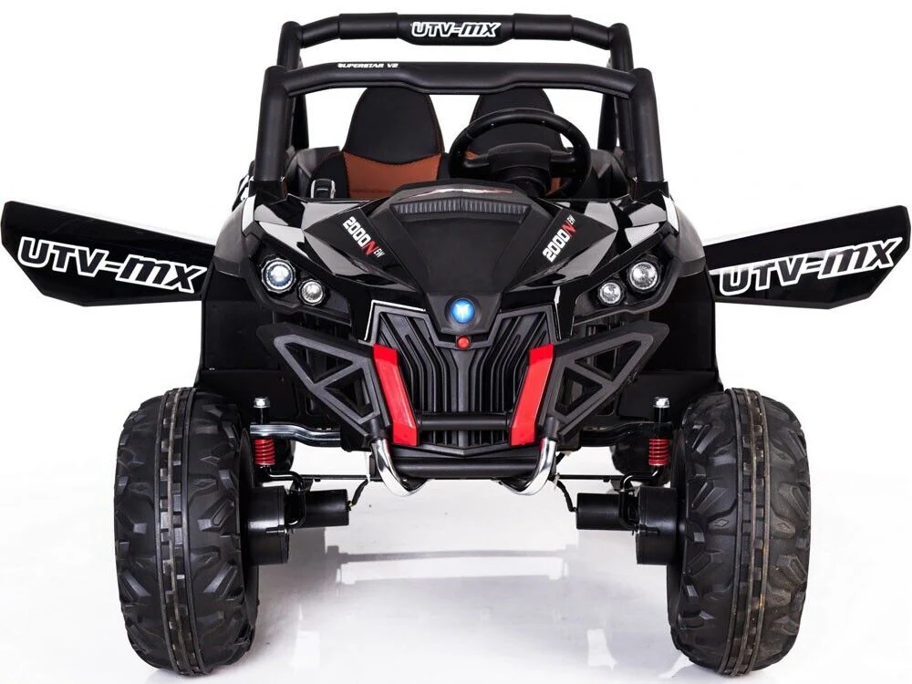 12v Black Mini Moto UTV 4x4 with Remote Control (2.4ghz RC) - Image 3