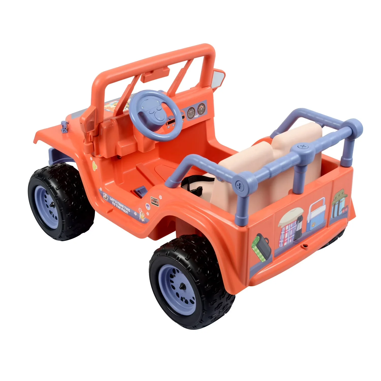 12V Bluey Battery-Powered 4-Wheeler Ride-On Car for Kids with Sounds, Suitable for Ages 3 and Up - Image 2