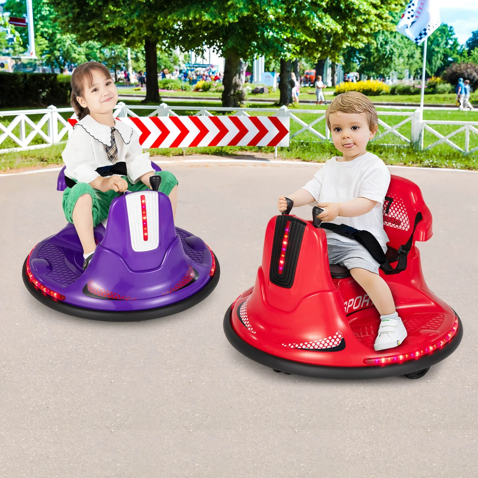 12V Electric Ride-On Bumper Car for Kids and Toddlers with 360 Degree Spin - Image 4