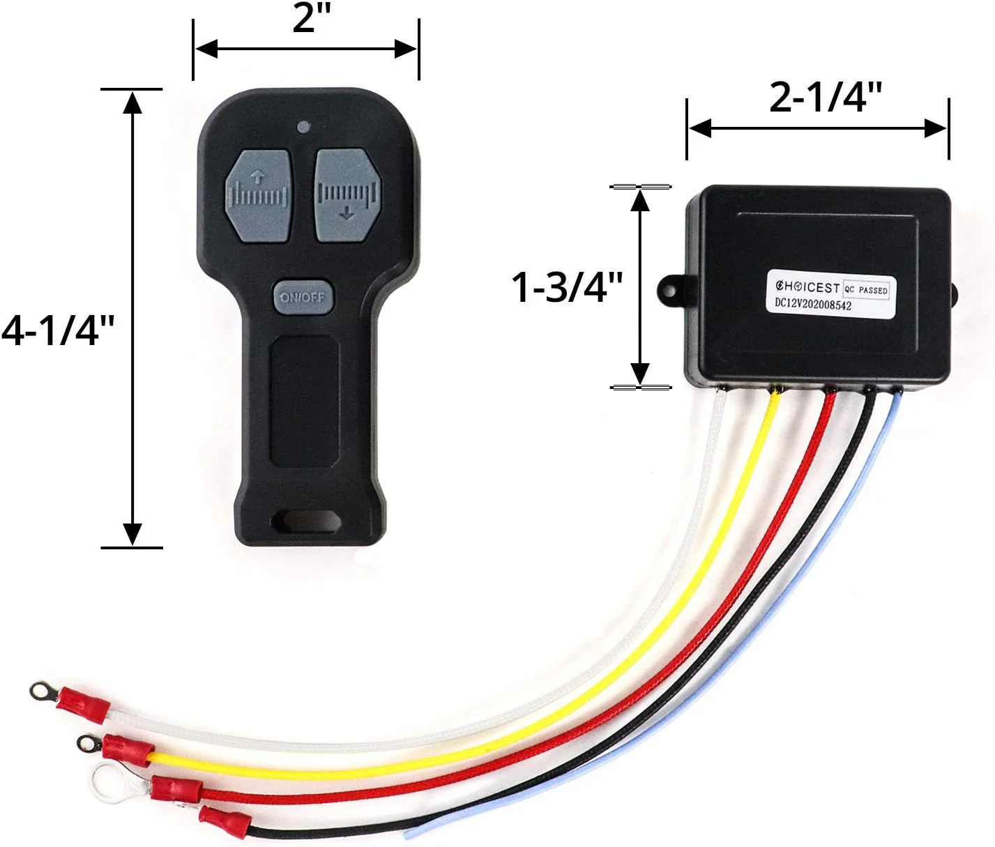12V Wireless Electric Car Winch with Remote Control 2-Pack Universal Mini 5-Wire Connector - Image 7