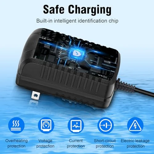 12V Battery Charger for Gray and Orange Power Wheels Toy Car - Image 2