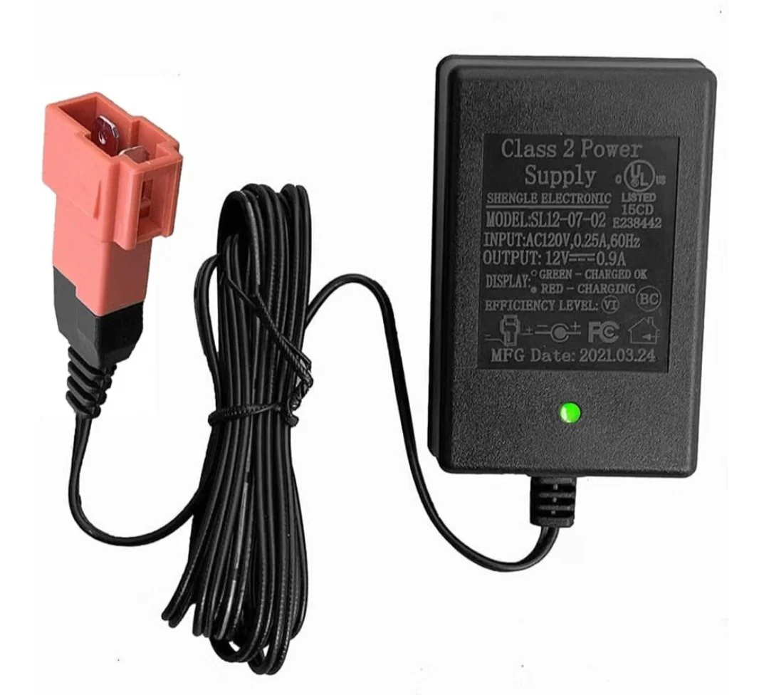 12V Battery Charger for Children's Electric Ride-On Vehicles