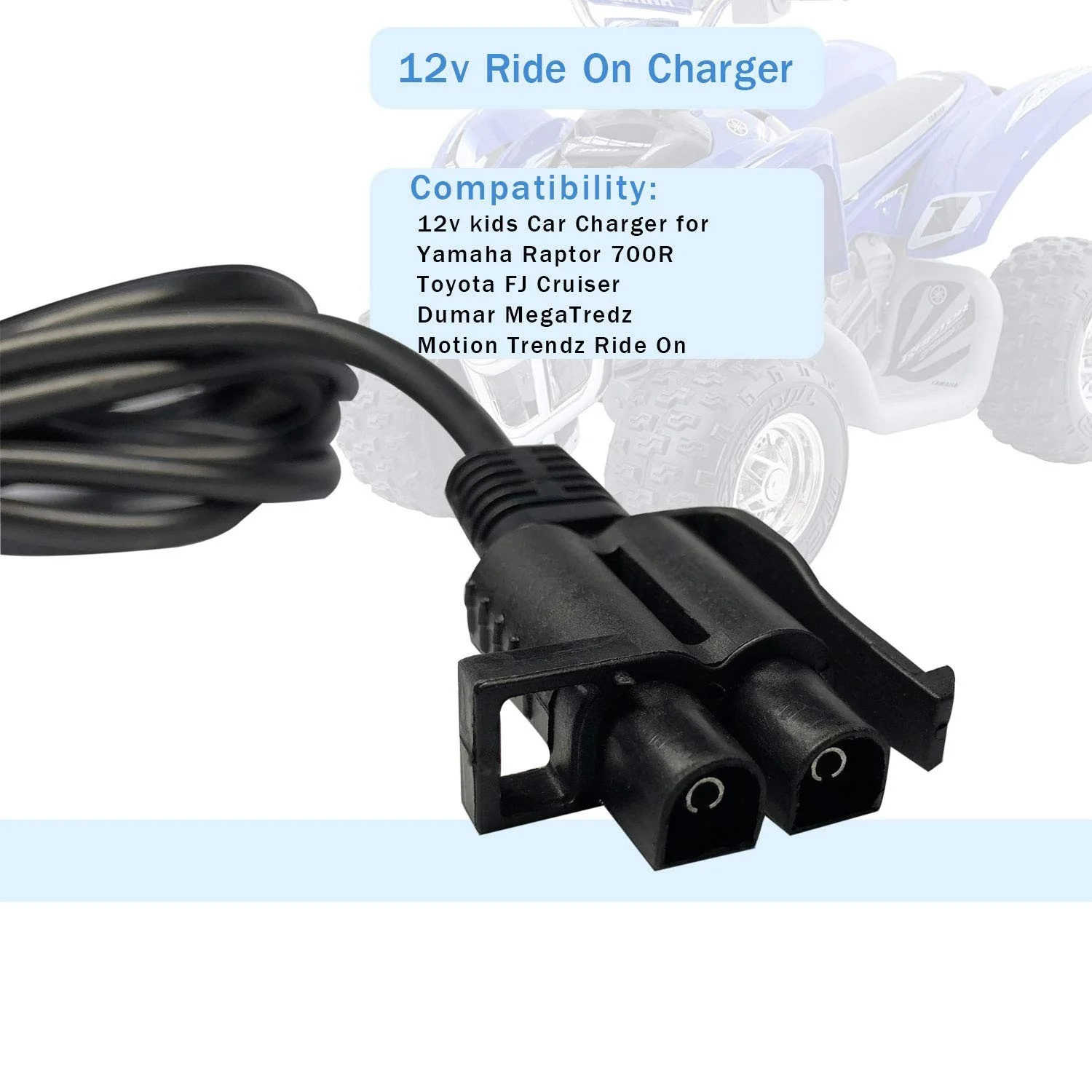 12V Charging Adapter for Kids' Ride-On Vehicles, Yamaha Raptor, and Toyota FJ Cruiser - Image 7
