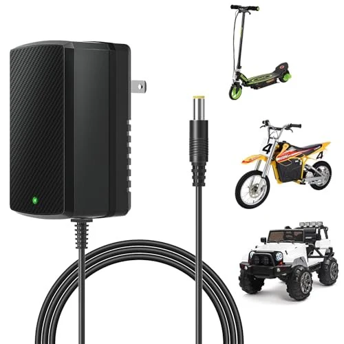 12V Charger for Razor Power Core E90 E95 Electric Scooter Black