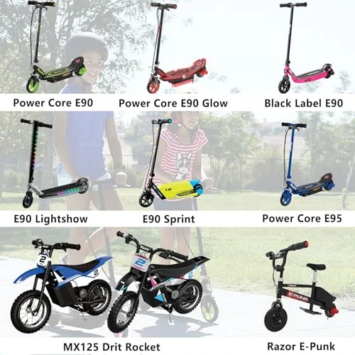 12V Charger for Razor Power Core E90 E95 Electric Scooter Black - Image 3