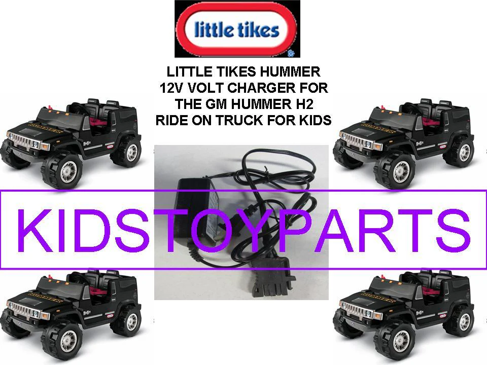 12V Charger for Black Little Tikes Hummer H2 Ride-On Car for Kids - Image 2