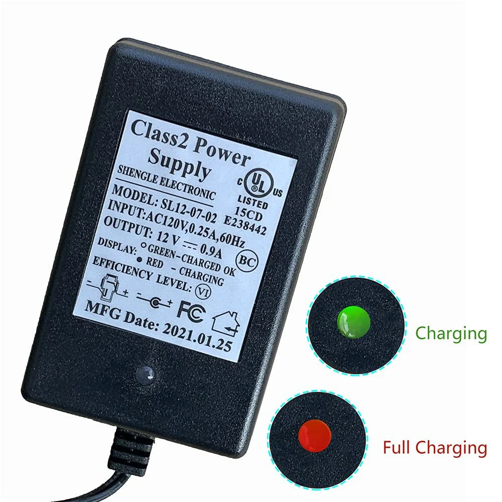 12V Universal Charger for Kids Electric Ride-On Cars 0.9A - Image 2