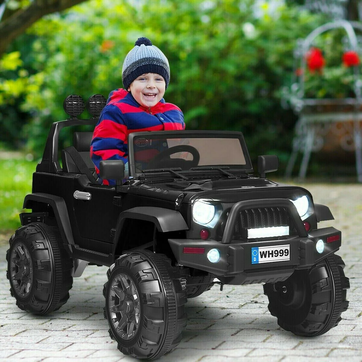 12V Children's Ride-On Toy Truck with Spring Suspension System - Image 3