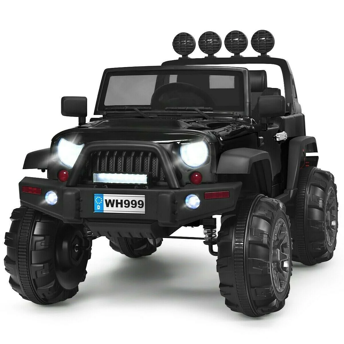 12V Children's Ride-On Toy Truck with Spring Suspension System - Image 4