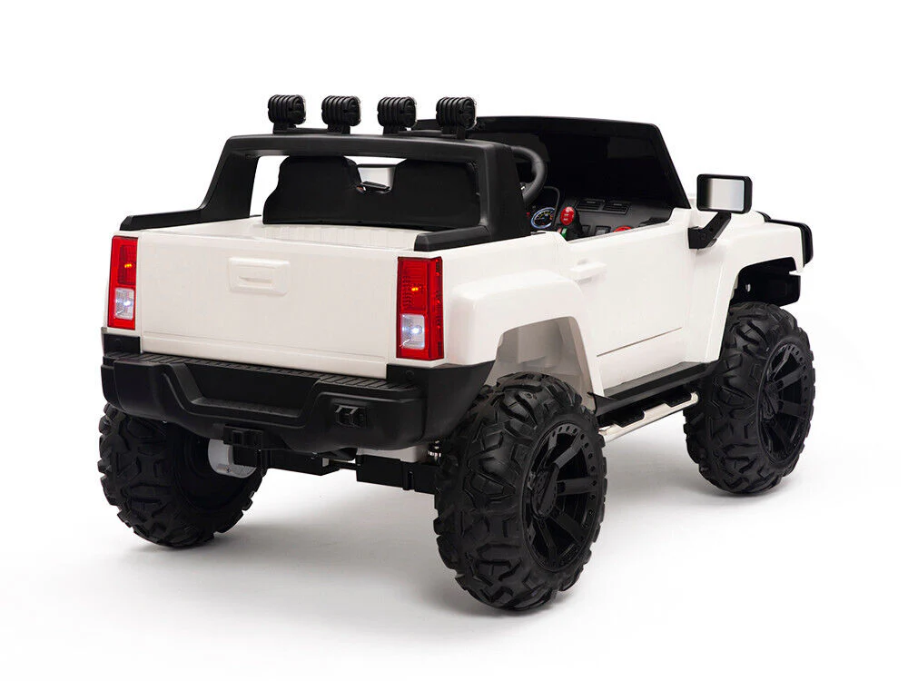 12V Children's White HumStyle Truck Ride On with Remote Control - Image 6