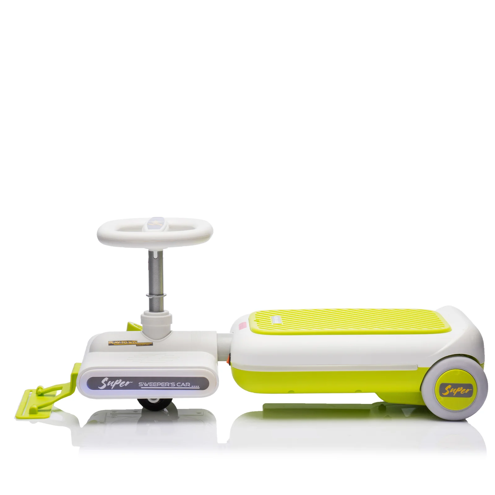 12V Kids Cleaning Go-Kart with 35W Motor and Front Mop Attachment for Easy Cleaning - Image 12