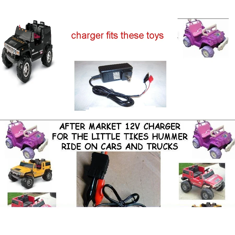 12V Clip Charger for Little Tikes Hummer H2 Trucks and Cars