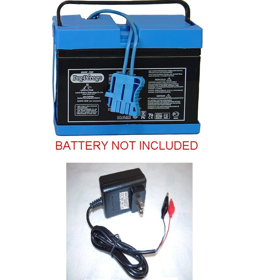 12V Clip Charger Case for Peg Perego Ducati Monster Bike Gaucho Grande Razor
