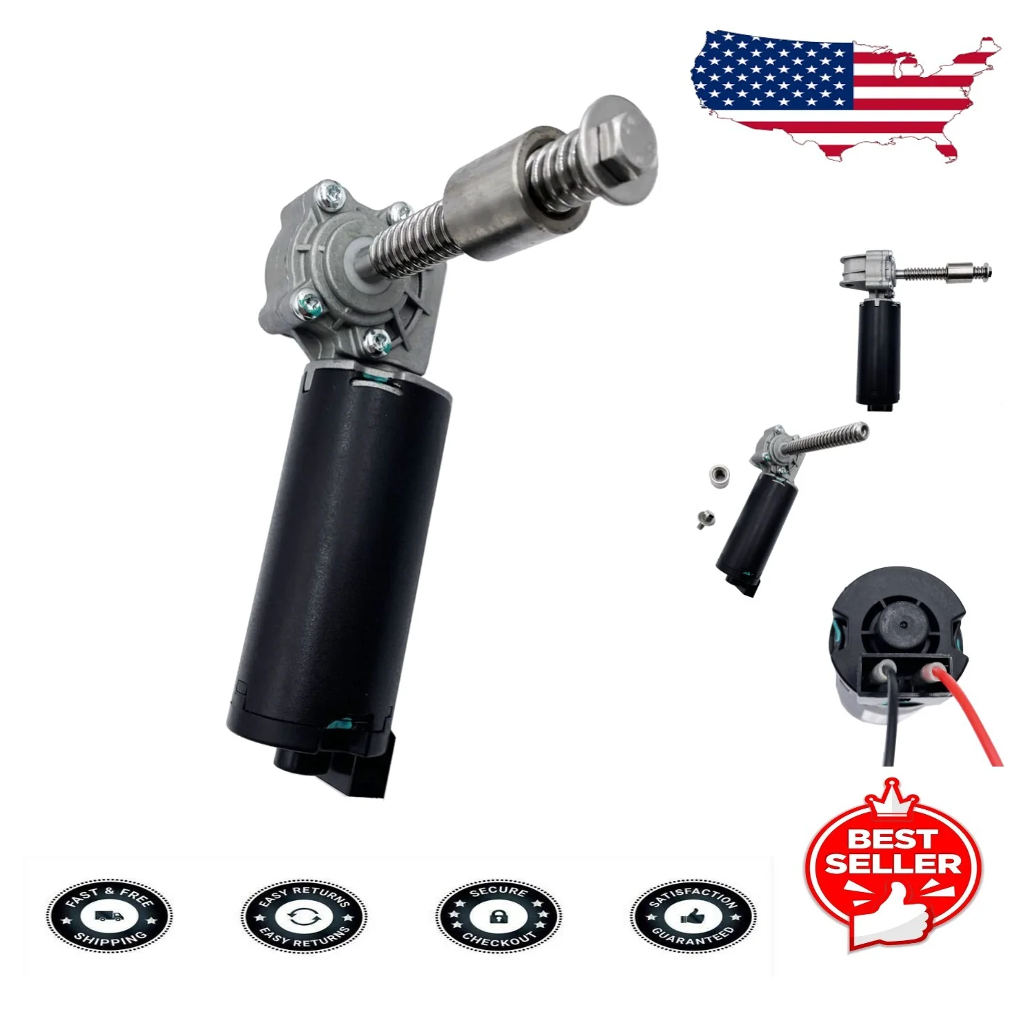 12V DC Worm Gear Motor Versatile Electric Seat Motor for DIY Projects