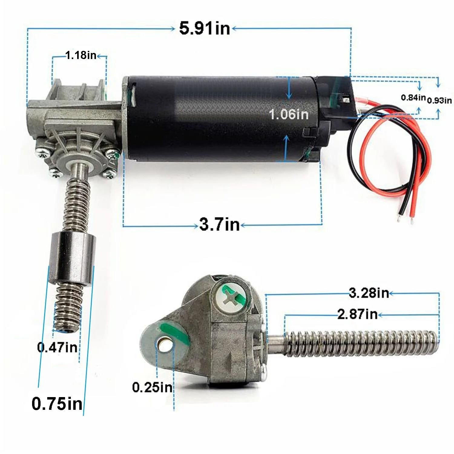 12V DC Worm Gear Motor Versatile Electric Seat Motor for DIY Projects - Image 7