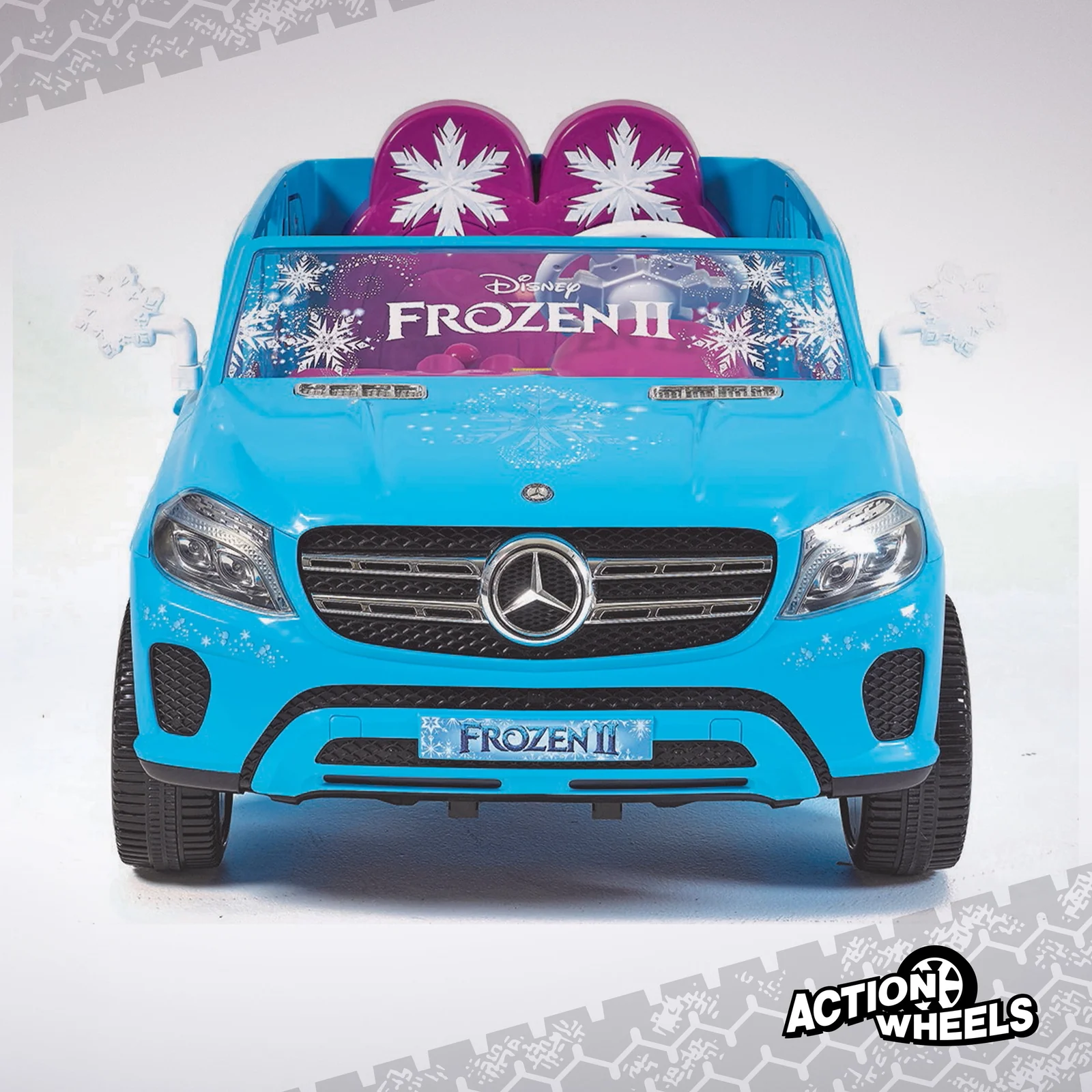 12V Disney Frozen Mercedes GLS 320 Electric Ride-On Car for Girls Ages 3+ with 5 MPH Speed - Image 6