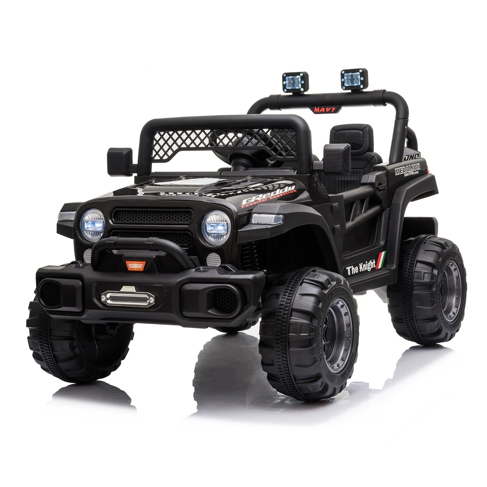 12V Dual Drive Electric Ride-On Truck with Remote Control - Image 10