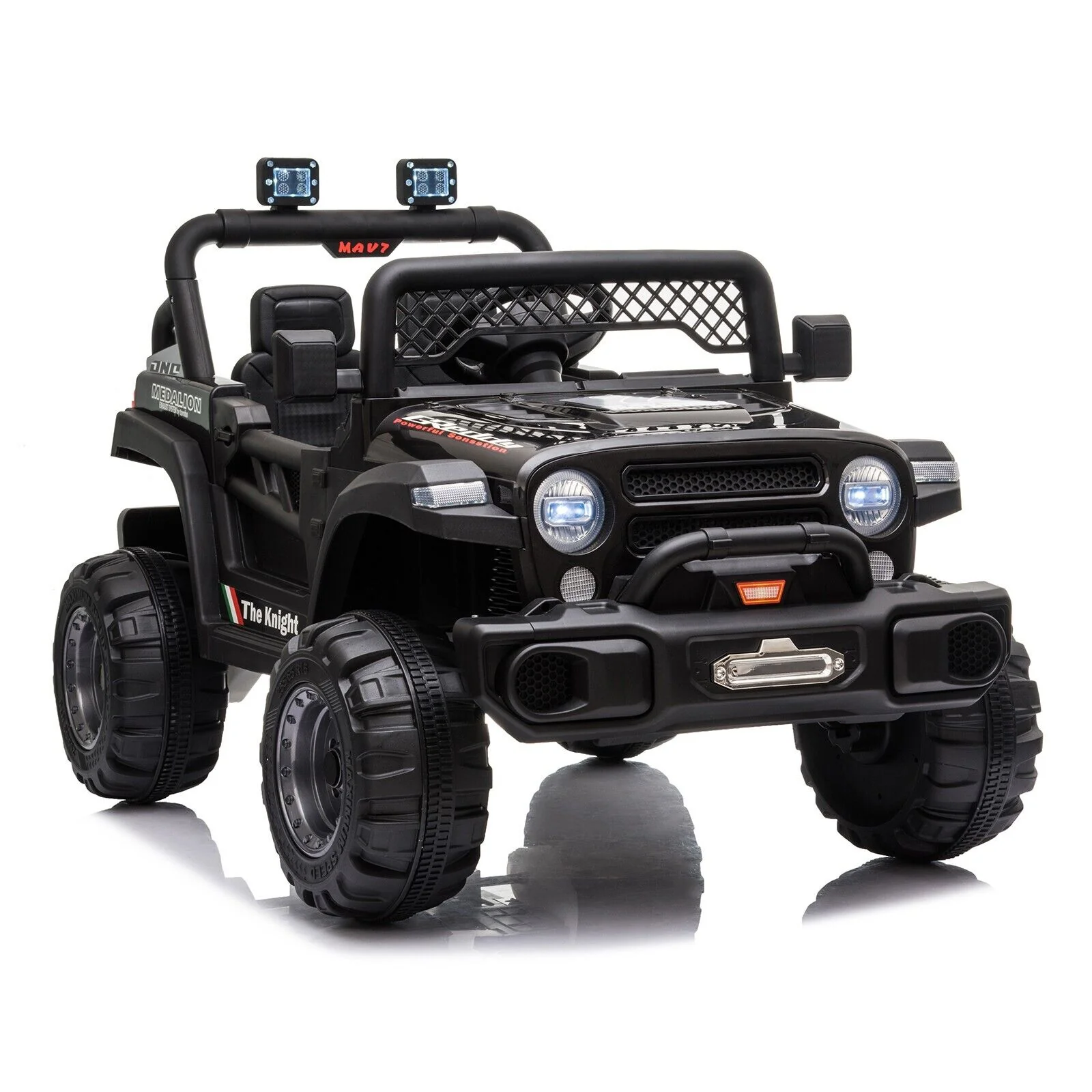 12V Dual Drive Electric Ride-On Truck with Remote Control - Image 11