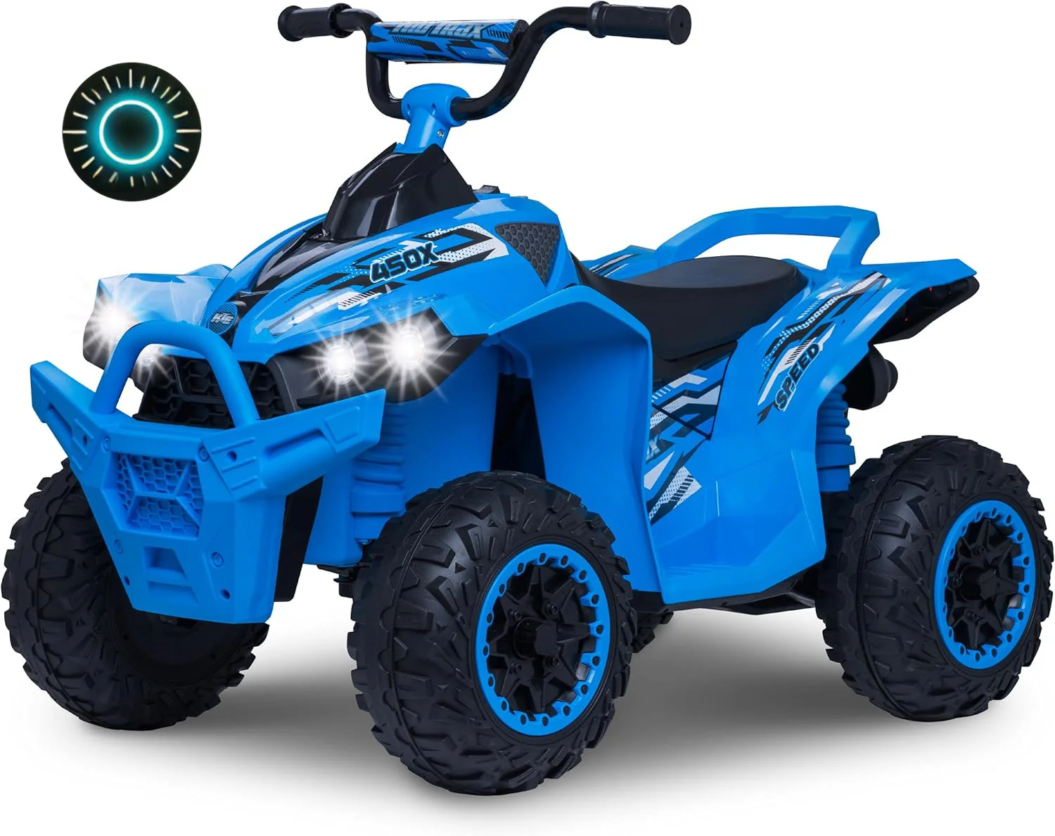 12V Electric Ride-On ATV for Boys and Girls Indoor Outdoor Four Wheeler Toy