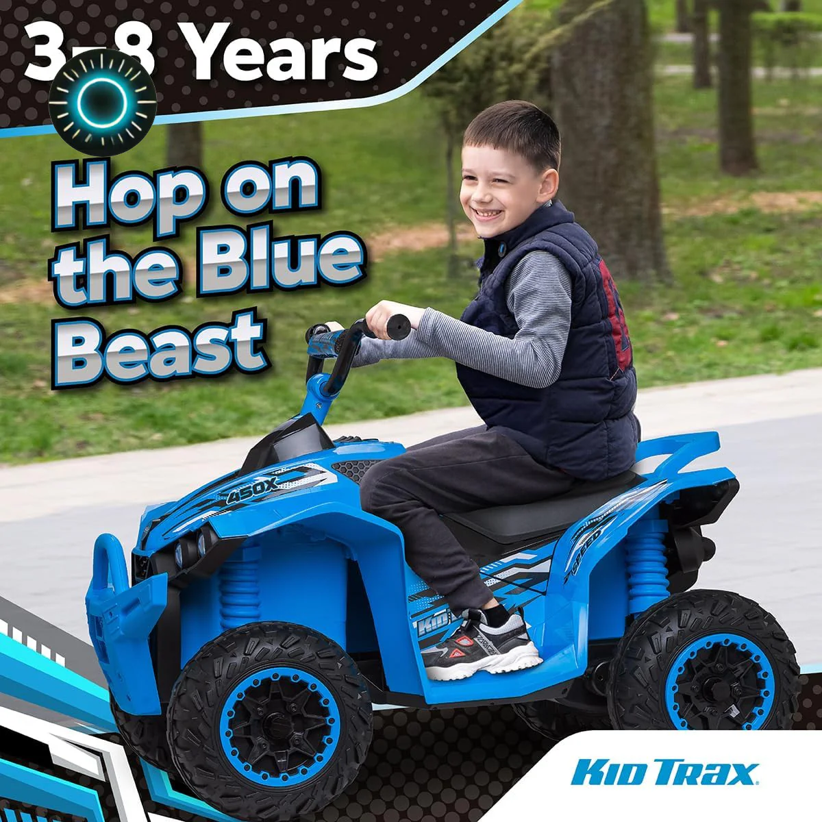 12V Electric Ride-On ATV for Boys and Girls Indoor Outdoor Four Wheeler Toy - Image 3
