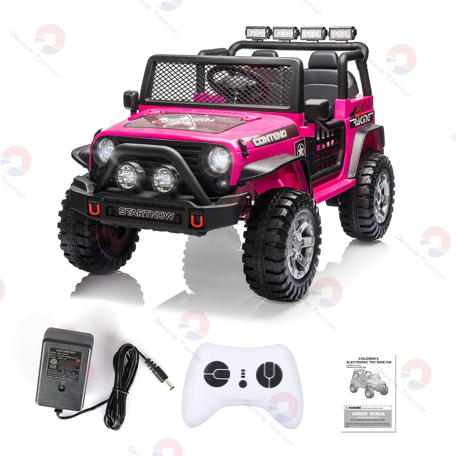 12V Electric Battery-Powered Kids Ride-On Jeep Toy Car 2-Seater with Remote Control and MP3 Player - Image 12
