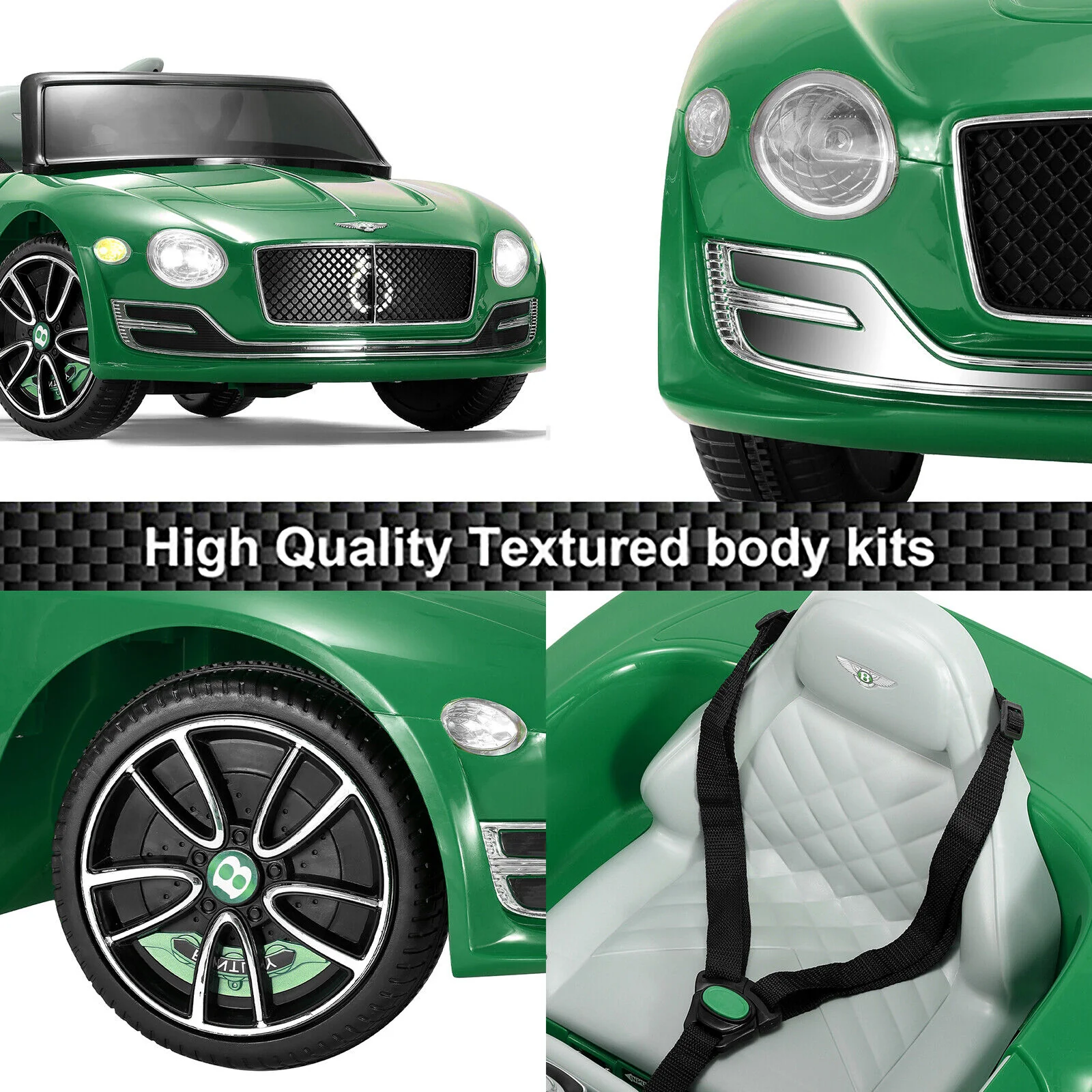 12V Electric Bentley Style Kid Ride On Car with Remote Control and LED Lights - Image 28