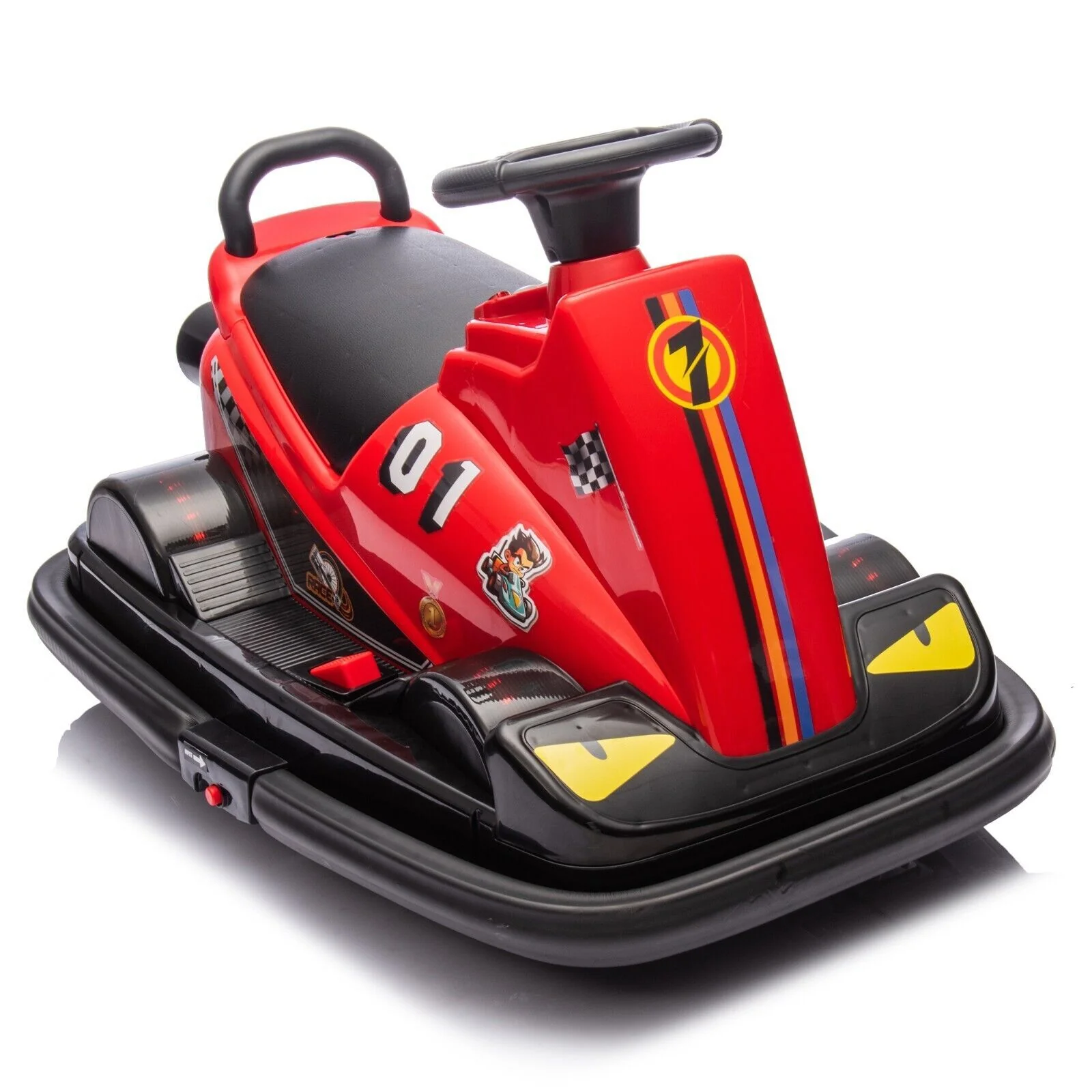 12V Electric 360° Rotating Bumper Ride-On Car for Kids Aged 3-5 Years - Image 12
