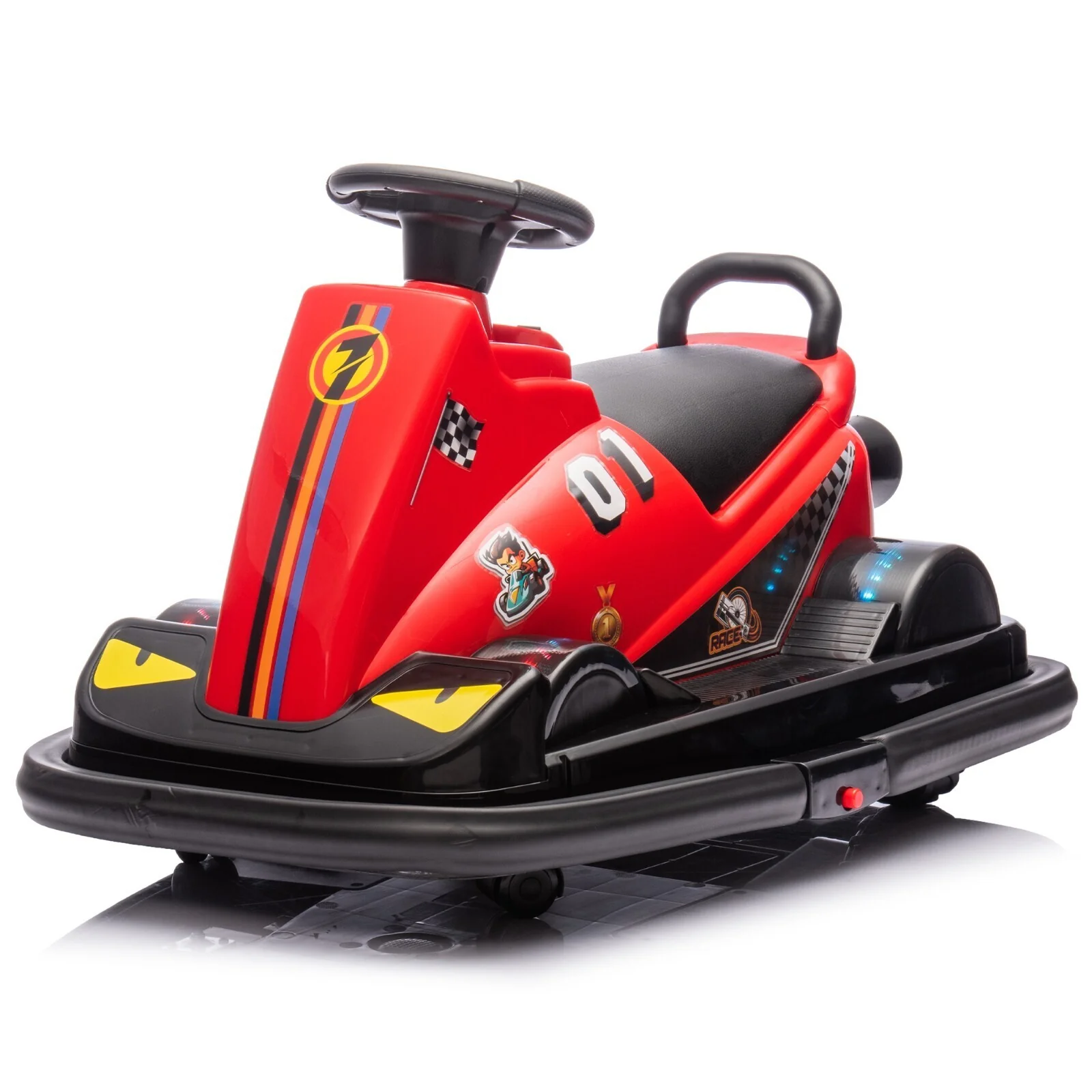 12V Electric 360° Rotating Bumper Ride-On Car for Kids Aged 3-5 Years - Image 15