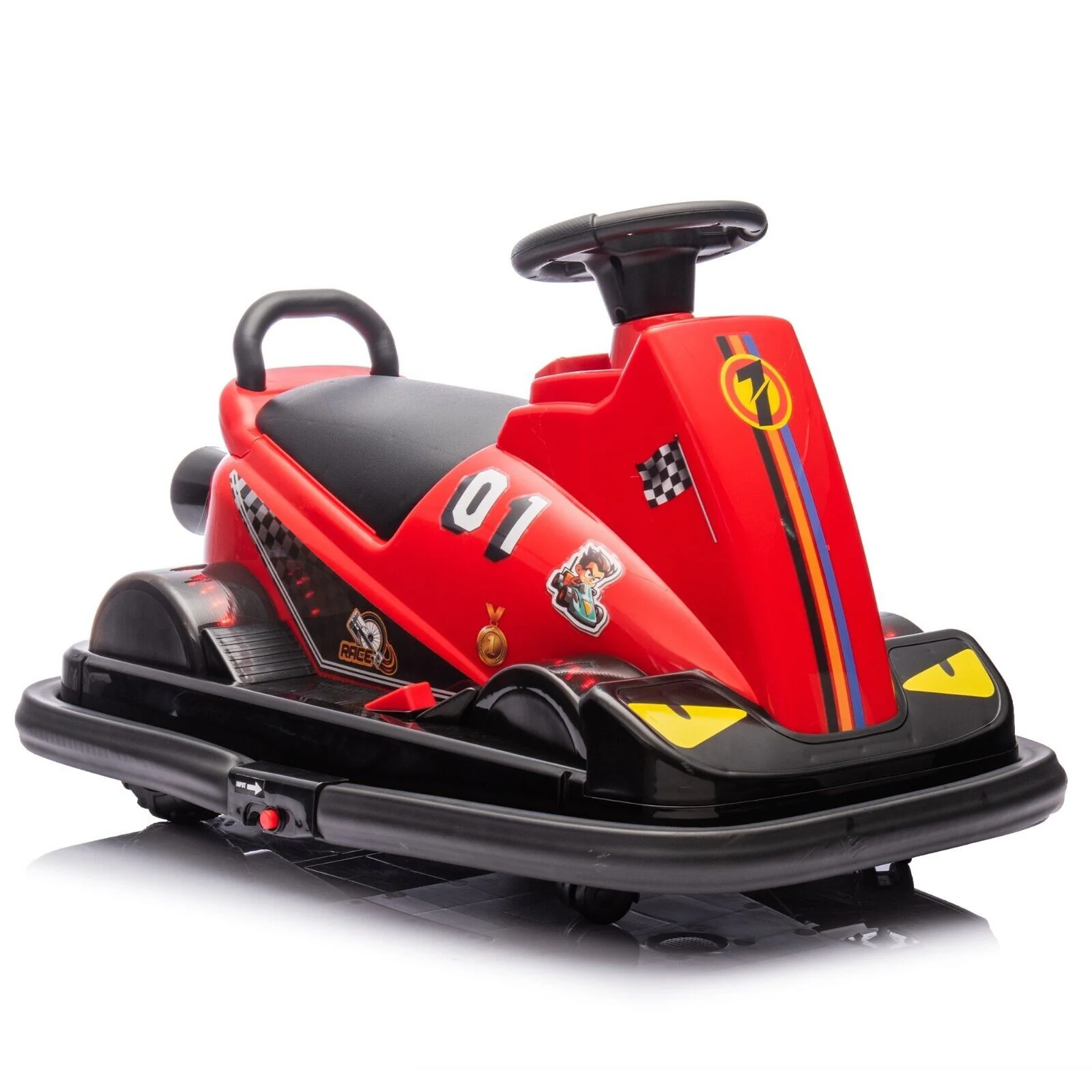 12V Electric 360° Rotating Bumper Ride-On Car for Kids Aged 3-5 Years - Image 16