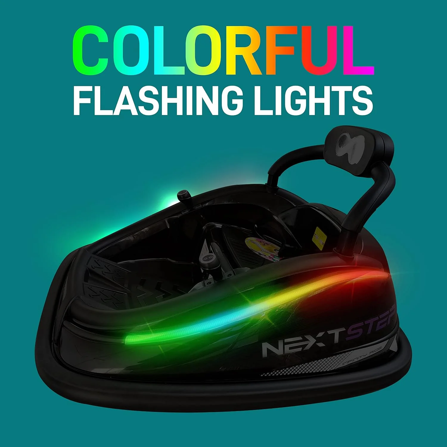 12V Electric Kids Bumper Car with Remote Control, 360° Spin, and LED Lights - Image 5