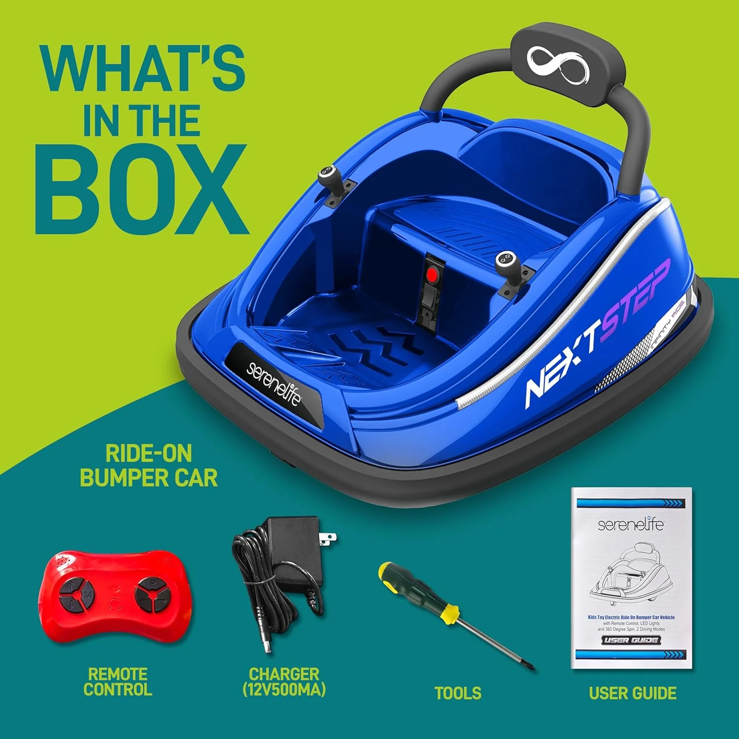 12V Electric Kids Bumper Car with Remote Control, 360° Spin and LED Lights - Image 6