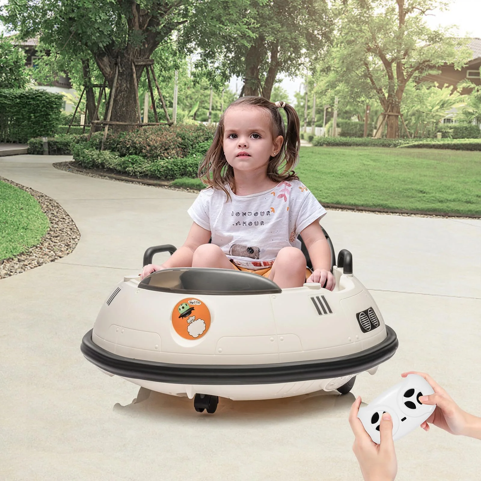 12V Electric Toddler Bumper Car with 360-Degree Rotation for Kids - Image 8