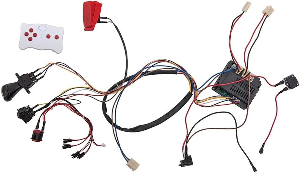 12V Electric DIY Car Modification Kit with Wiring, Switch, and 2.4G Bluetooth Remote Control - Image 2