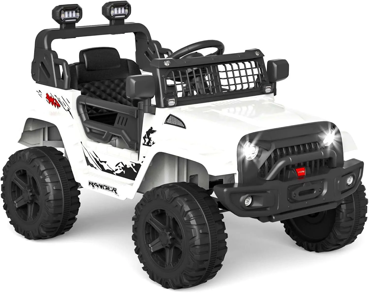 12V Battery-Powered Electric Ride-On Car Truck for Kids with LED Lights - Image 13