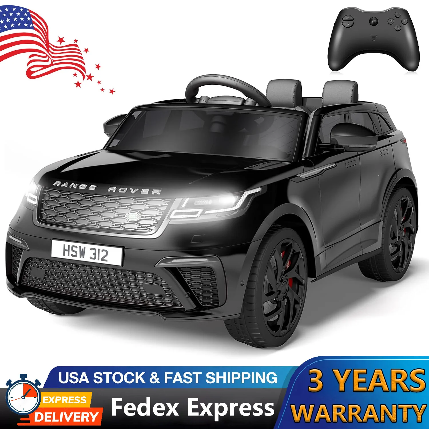 12V Licensed Land Rover Electric Ride-On Car for Kids with Remote Control Toy - Image 20