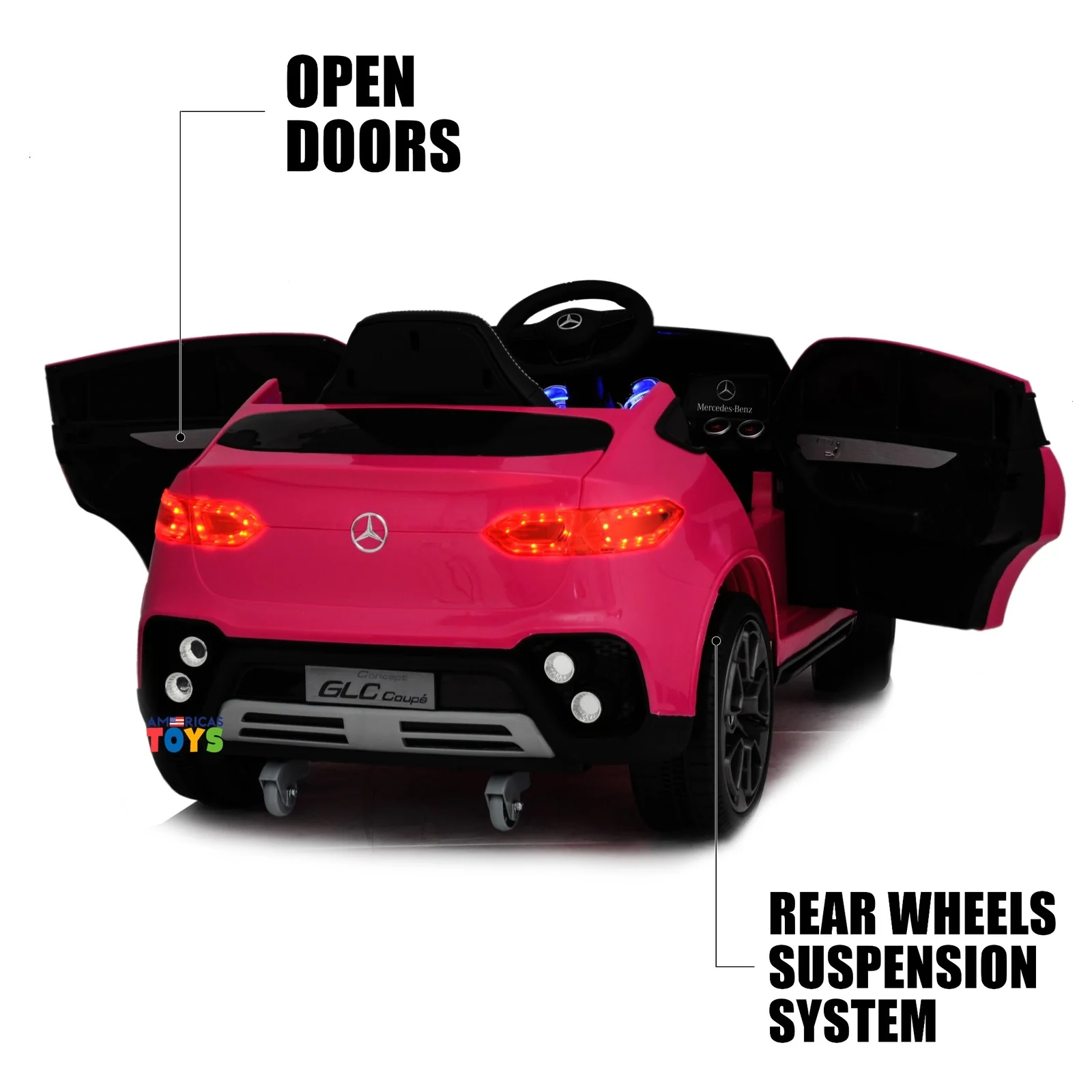 12V Electric Kids R/C Car with MP4 Screen Licensed Mercedes-Benz in Multiple Colors - Image 11