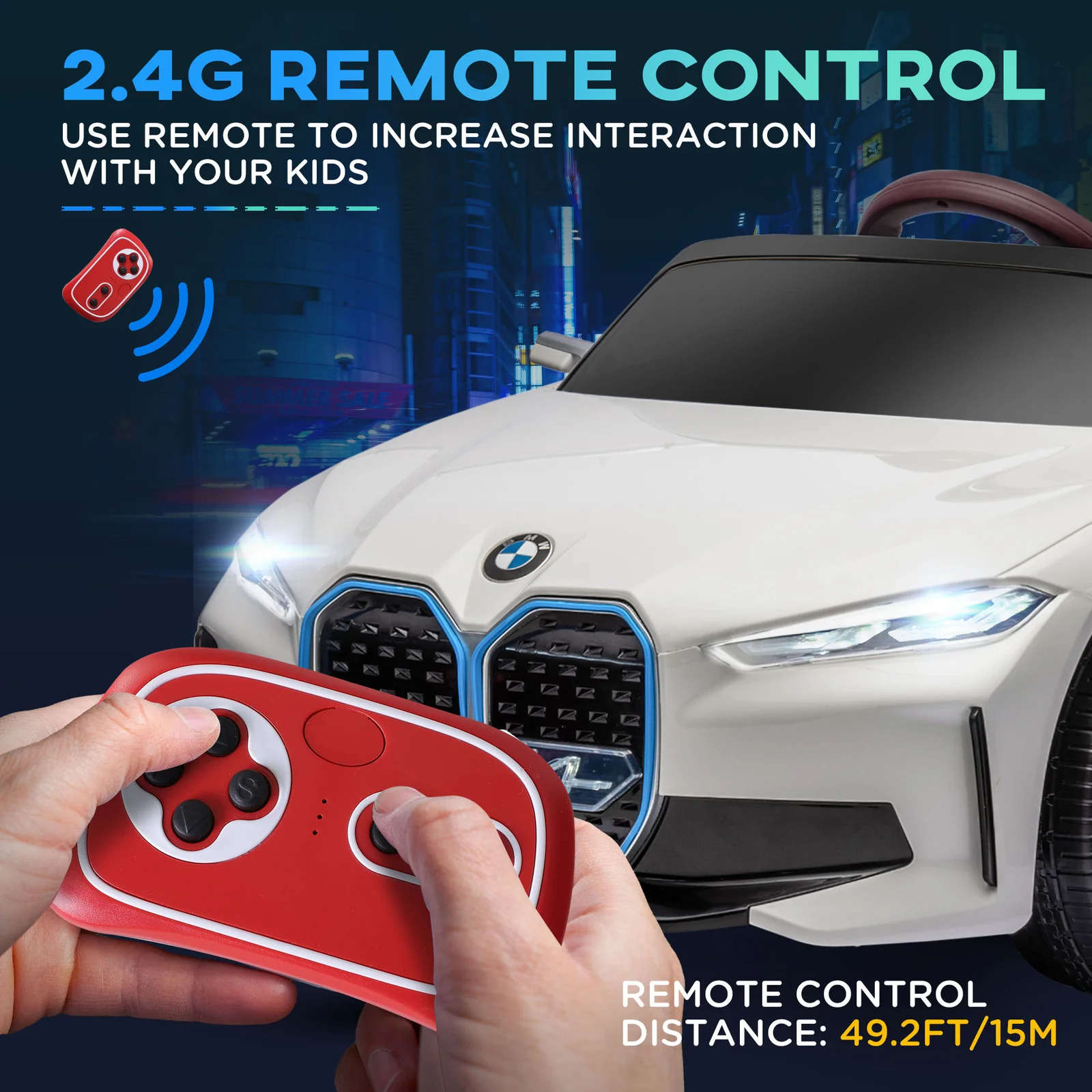 12V Electric Kids Car with 2.4G Remote Control, Suspension, and Music - Image 6
